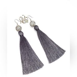 Pewter Tassel Earring
